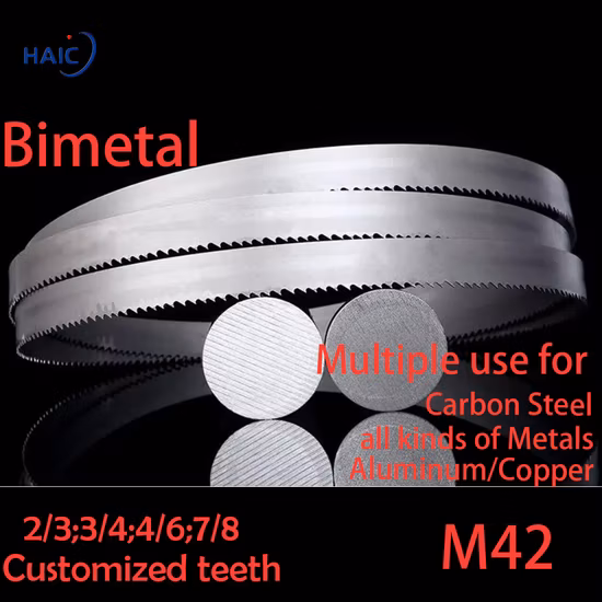 M42 27mm Bimetal HSS (High Speed Steel) Bandsaw Blades for Cutting Steel, Metal