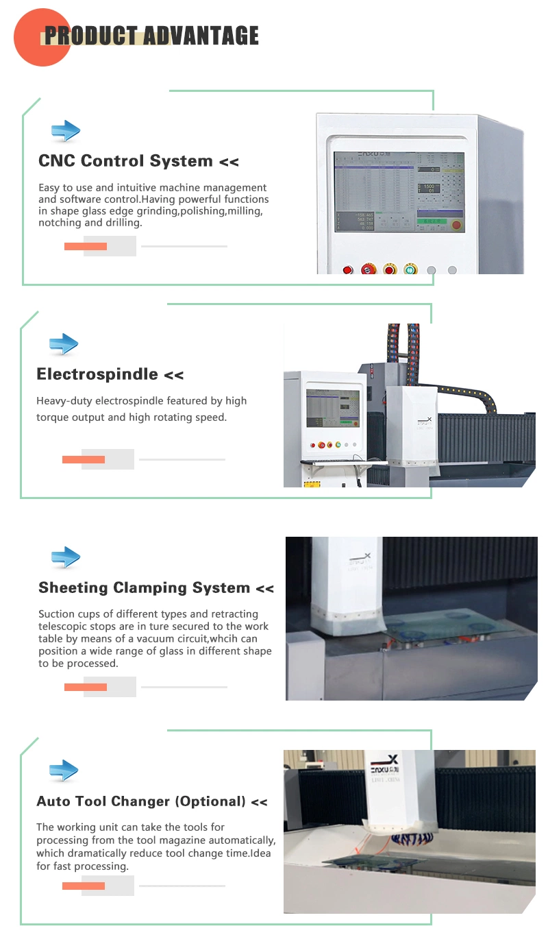 Customized Full Automatic Glass Processing CNC Loading Cutting Machine