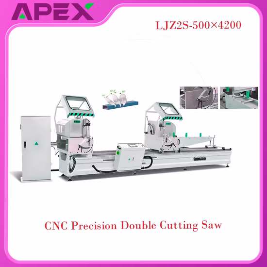 Aluminum Profile Door Window Double Miter Cutting Saw Machine